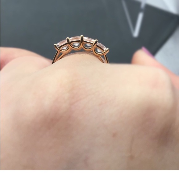 3 CARATS NATURAL PRINCESS MORGANITE, STAMPED 14K ROSE GOLD - Picture 8 of 9